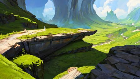 04517-1612068451-Conceptart,Concept Art,SamWho,mksks style, green moss, species, overlooking chasm, volcano.png